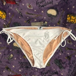 J. Crew White and Cream Bikini Bottom